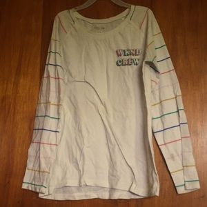 “Wknd crew” long sleeve tee